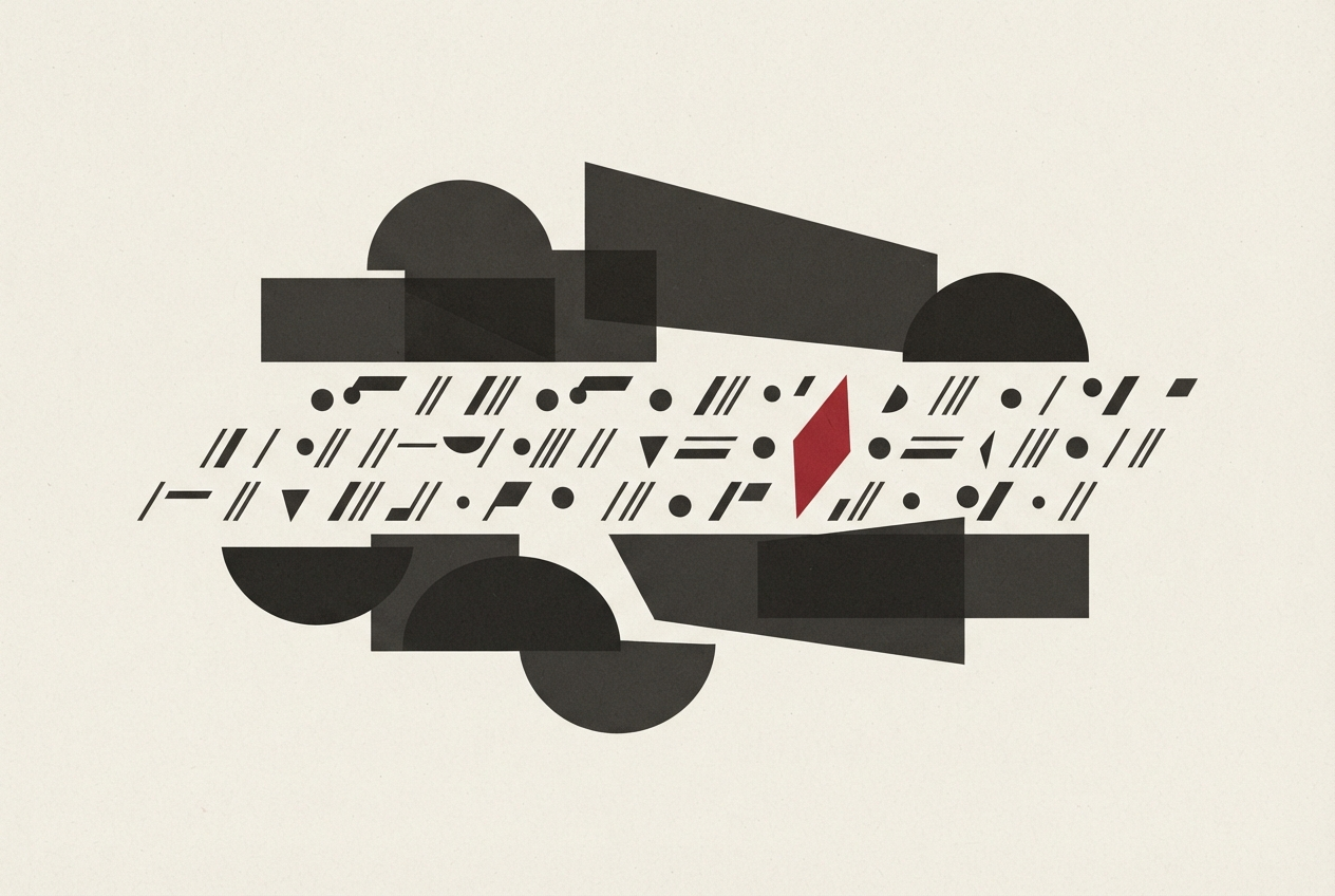 Abstract editorial illustration