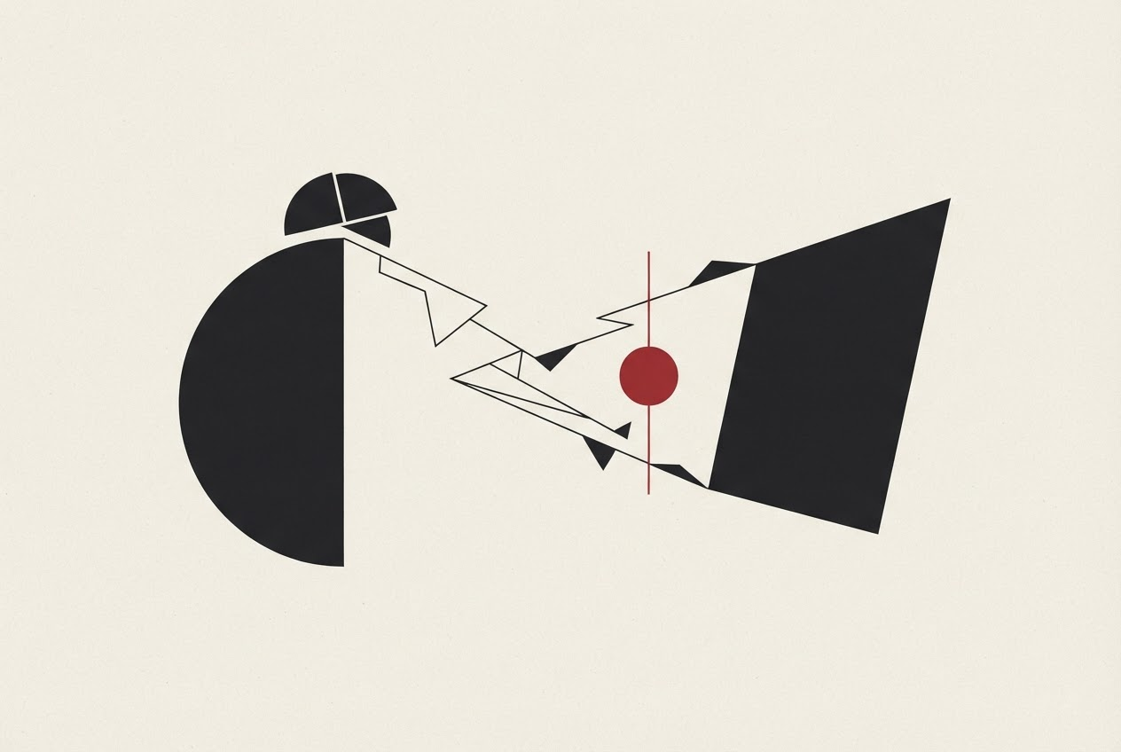 Abstract editorial illustration