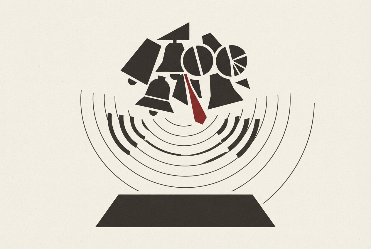 Abstract editorial illustration