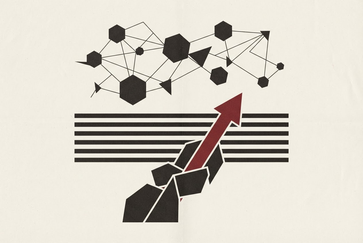 Abstract editorial illustration