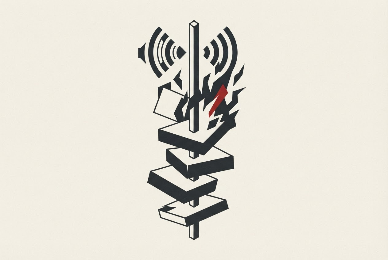 Abstract editorial illustration