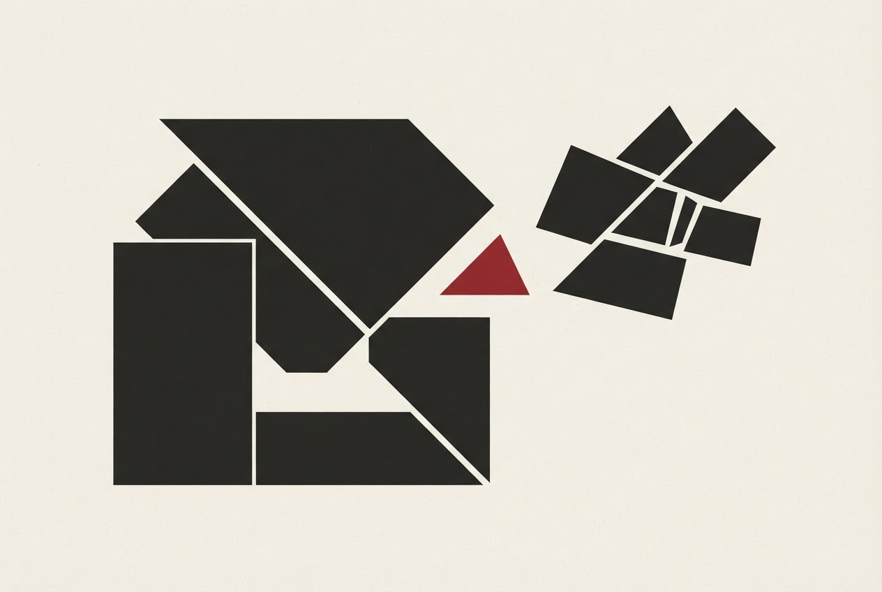 Abstract editorial illustration
