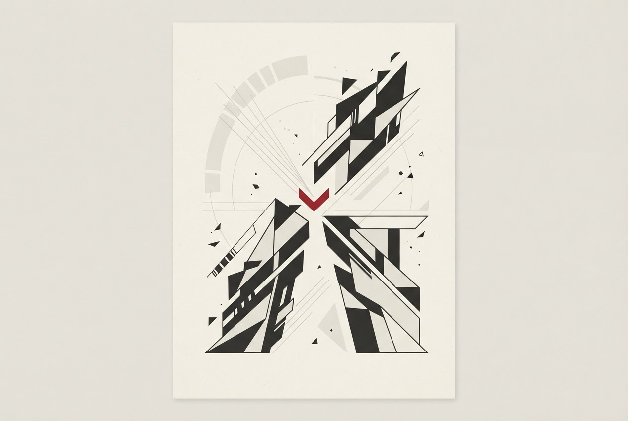 Abstract editorial illustration