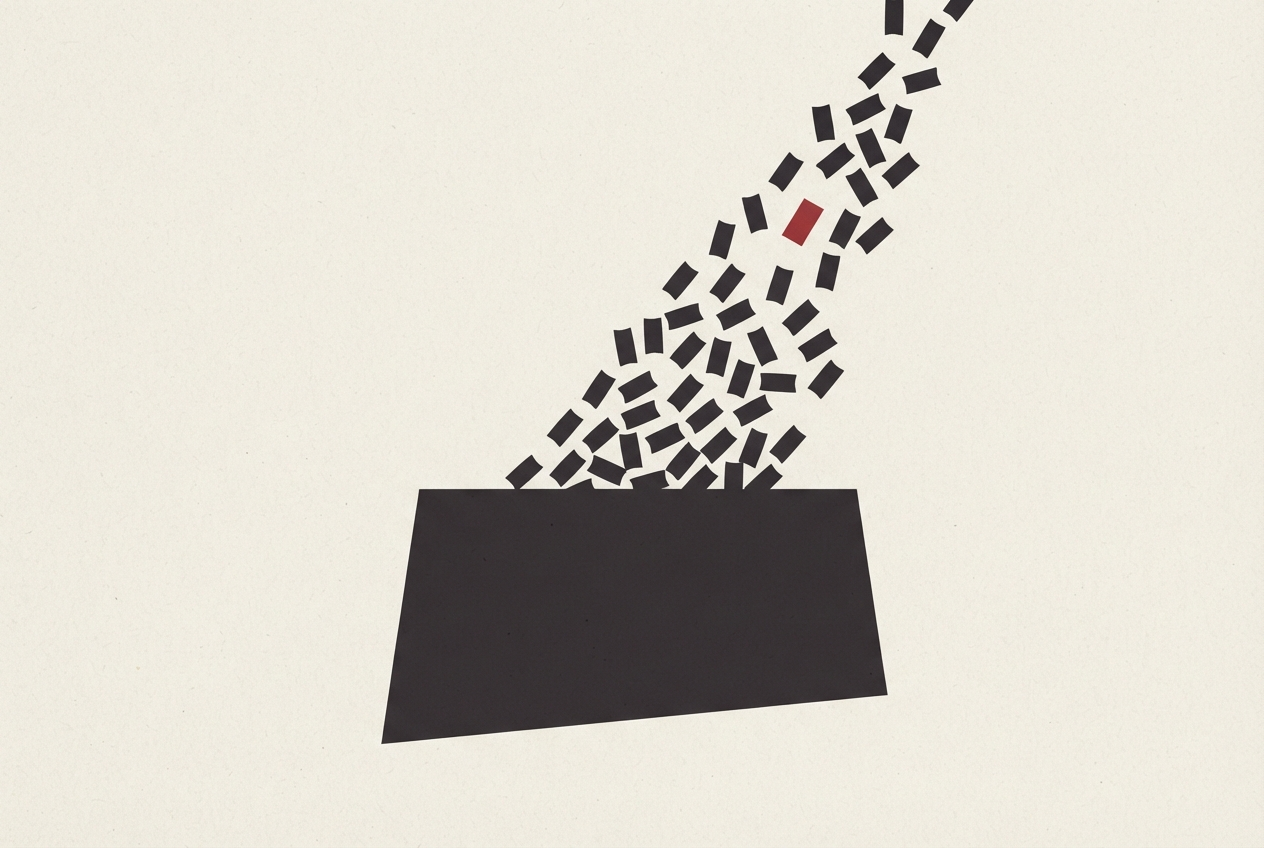 Abstract editorial illustration