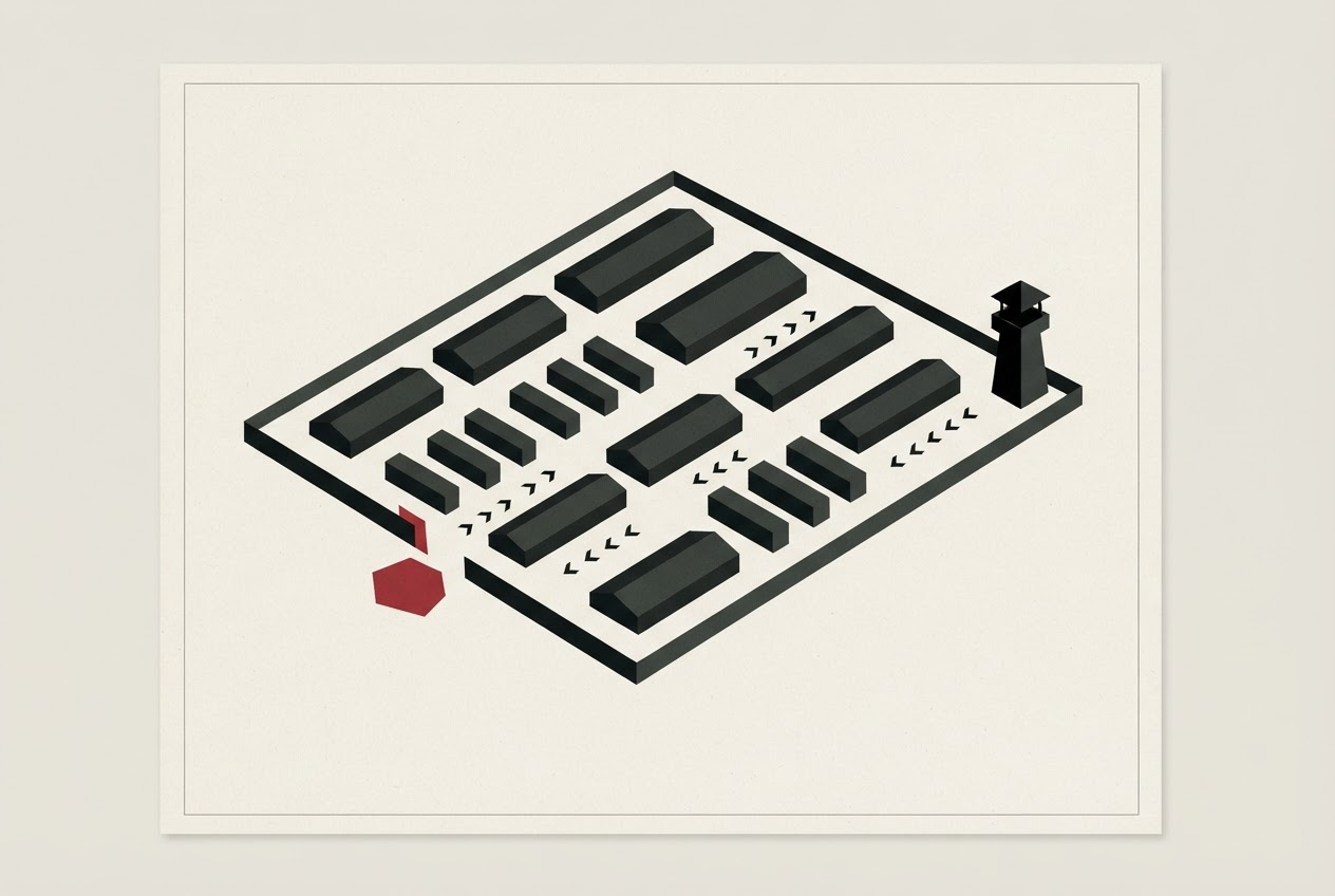 Abstract editorial illustration