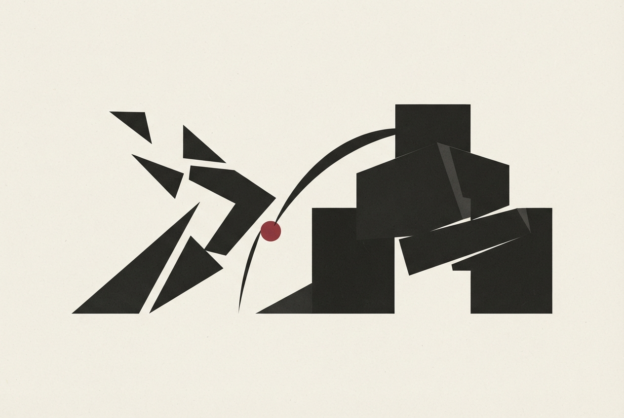 Abstract editorial illustration
