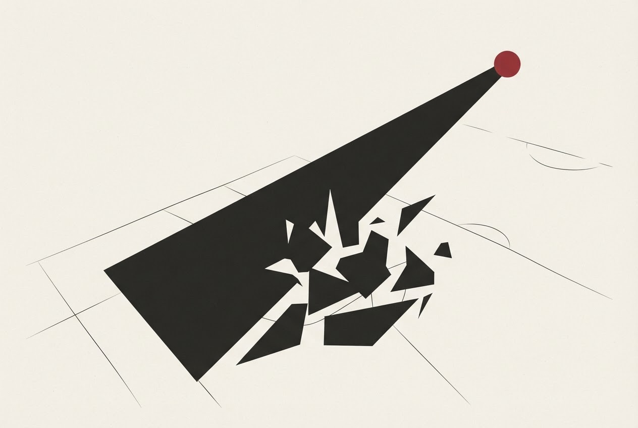 Abstract editorial illustration