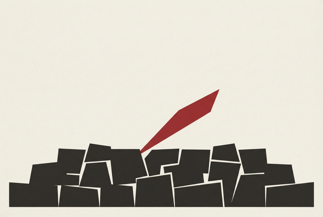 Abstract editorial illustration