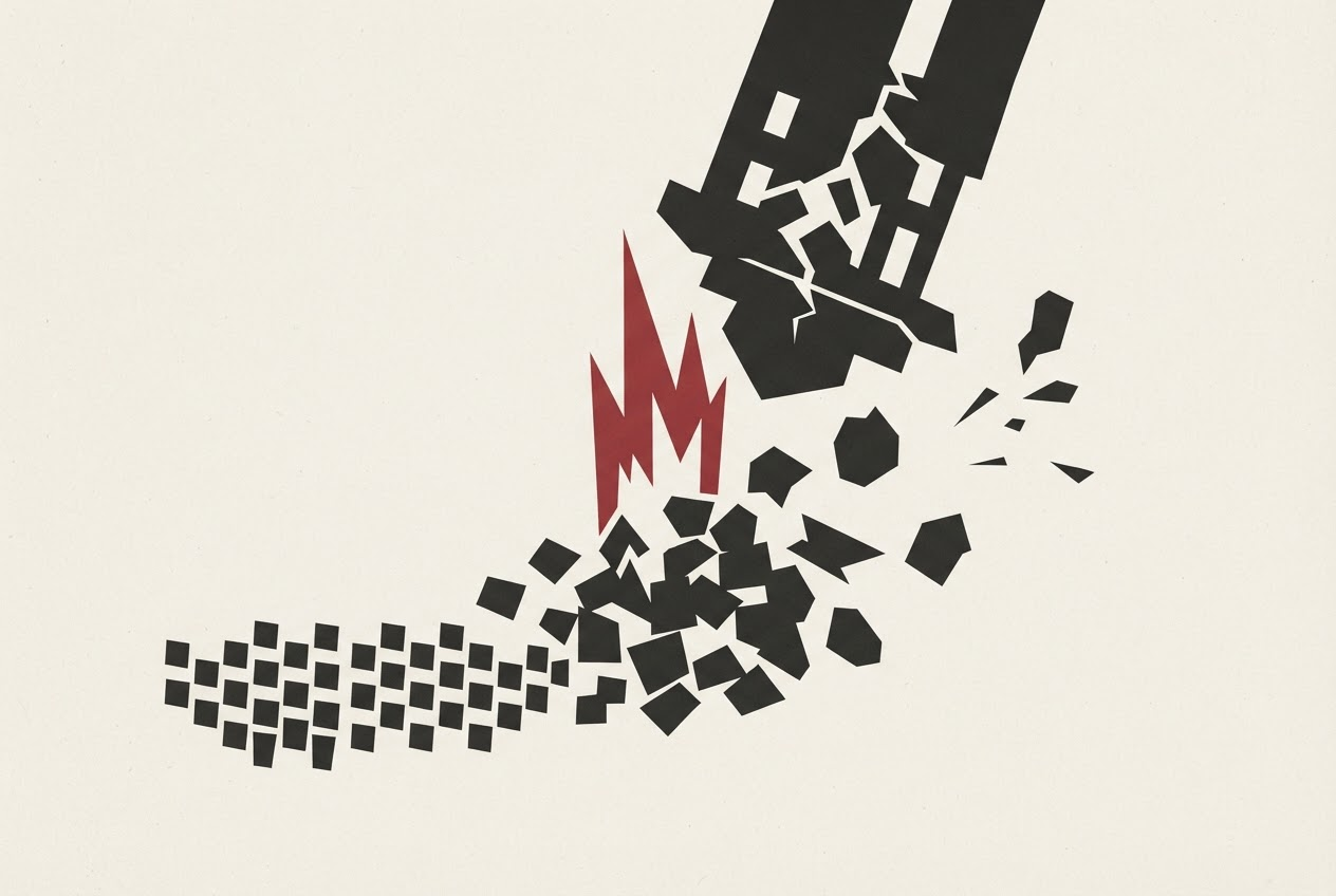Abstract editorial illustration