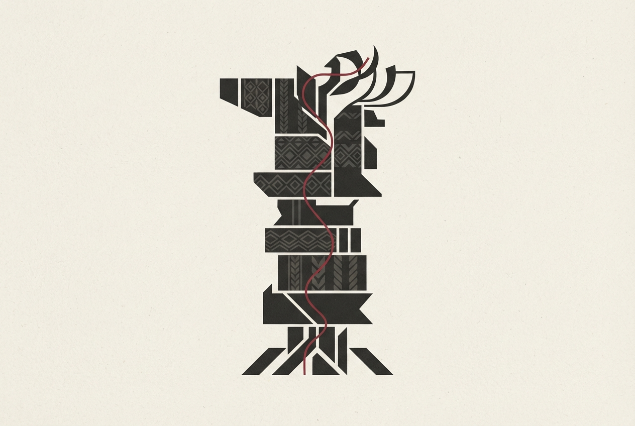 Abstract editorial illustration