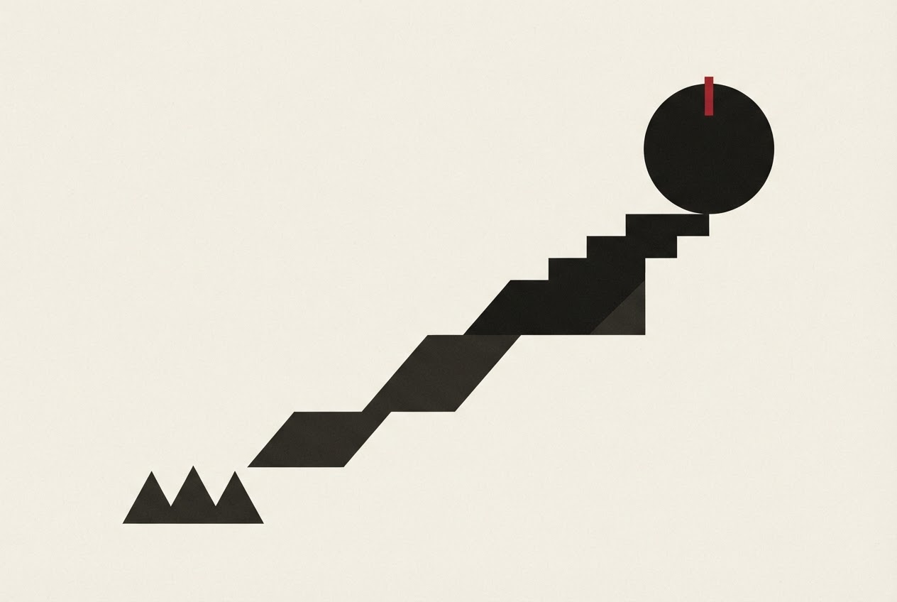 Abstract editorial illustration