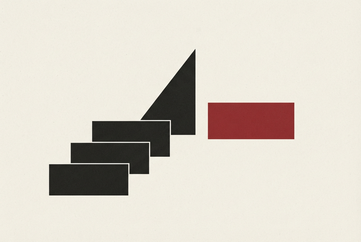 Abstract editorial illustration