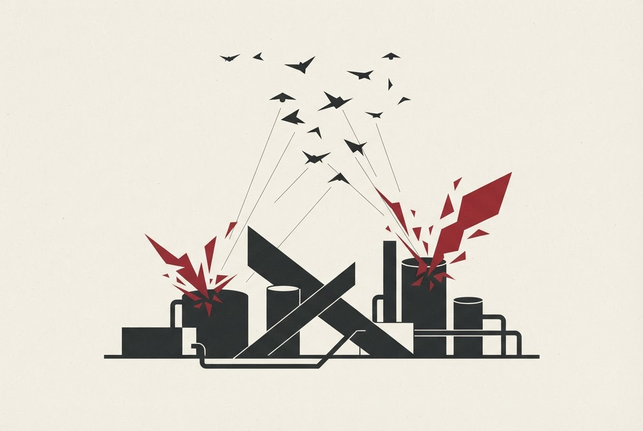 Abstract editorial illustration