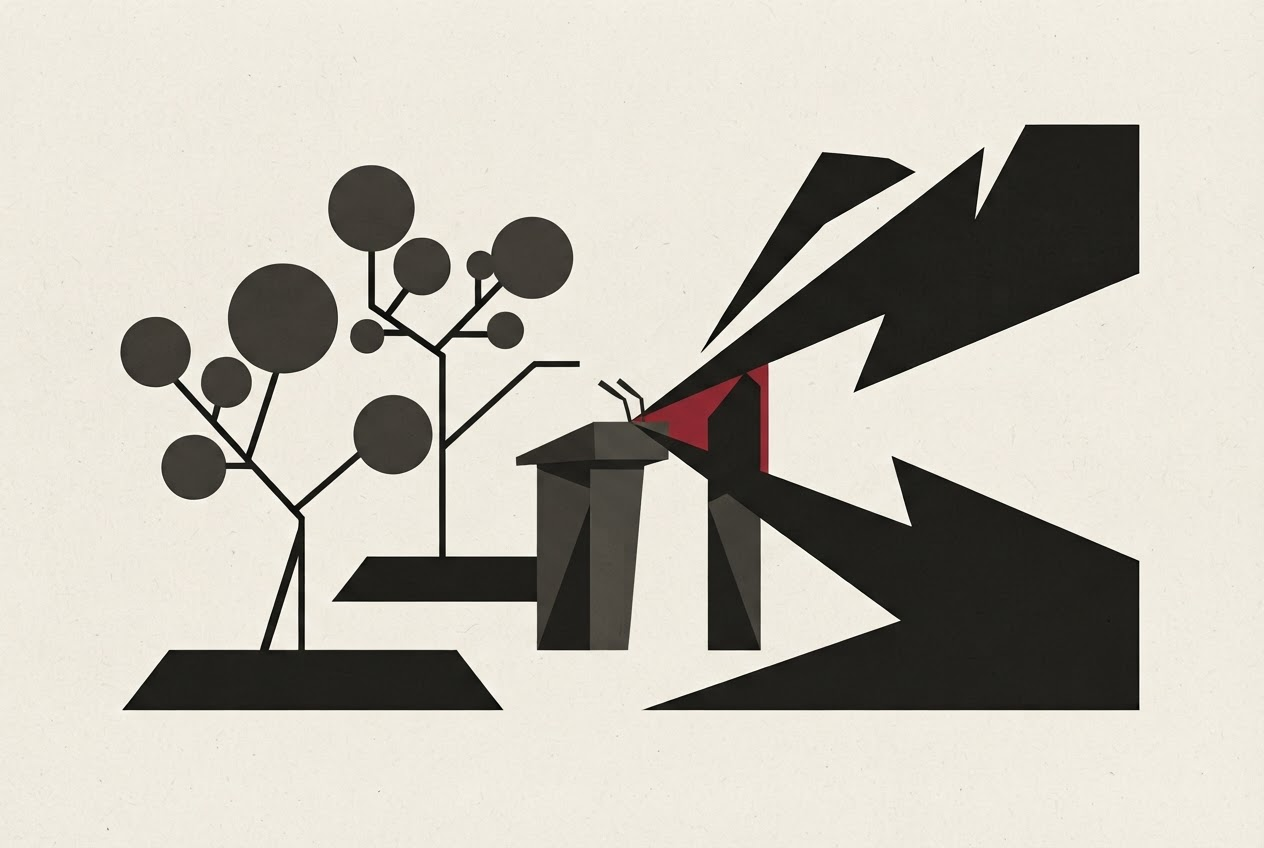 Abstract editorial illustration