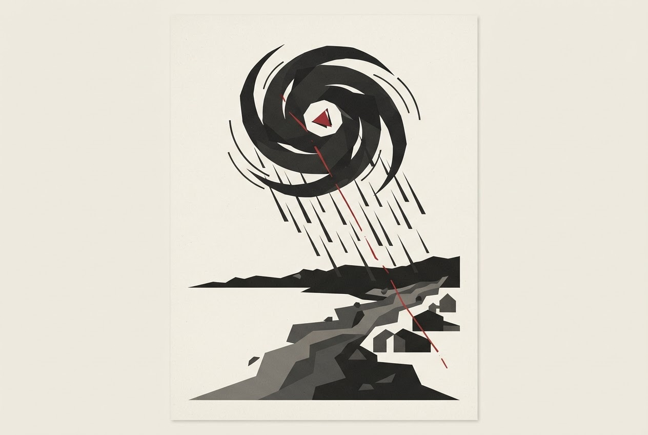 Abstract editorial illustration