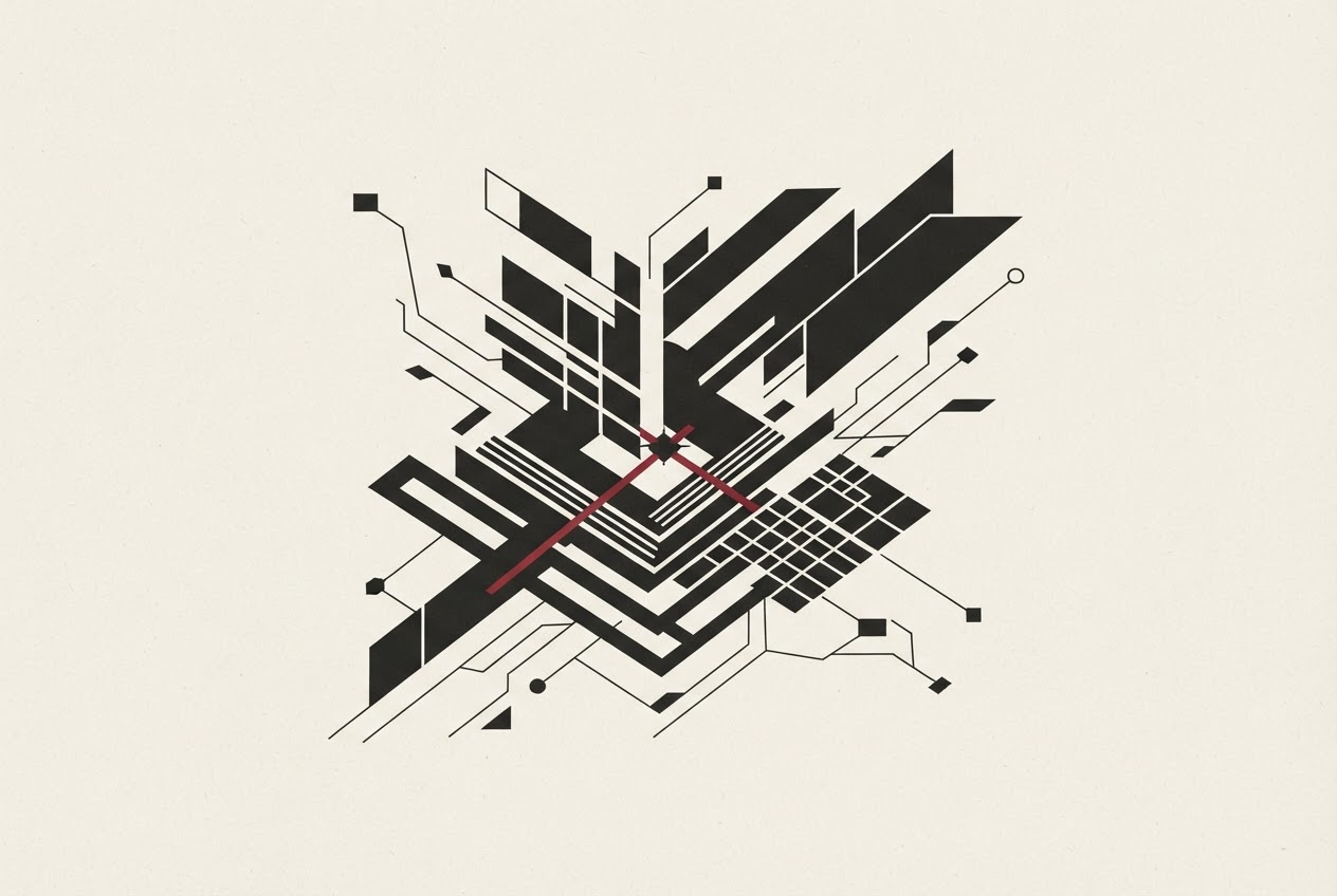 Abstract editorial illustration