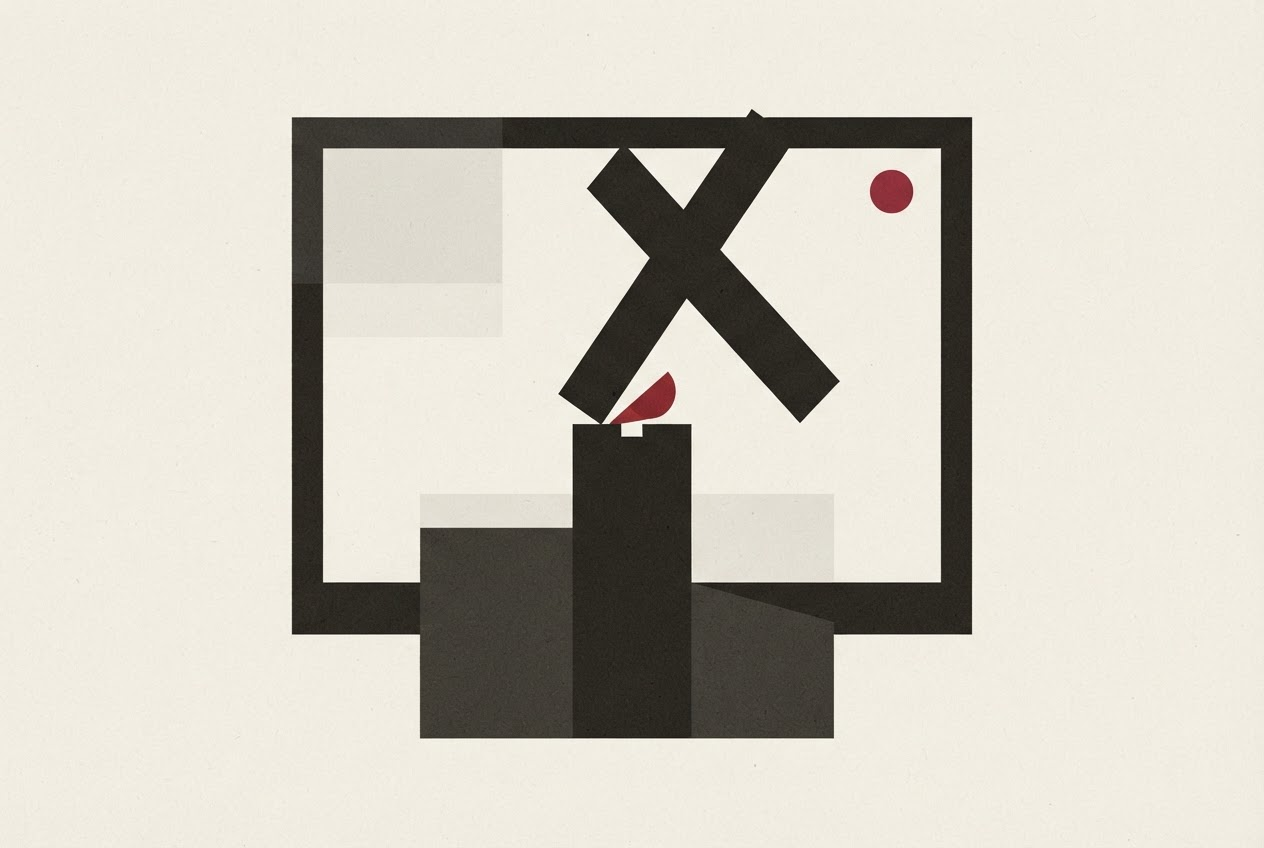 Abstract editorial illustration