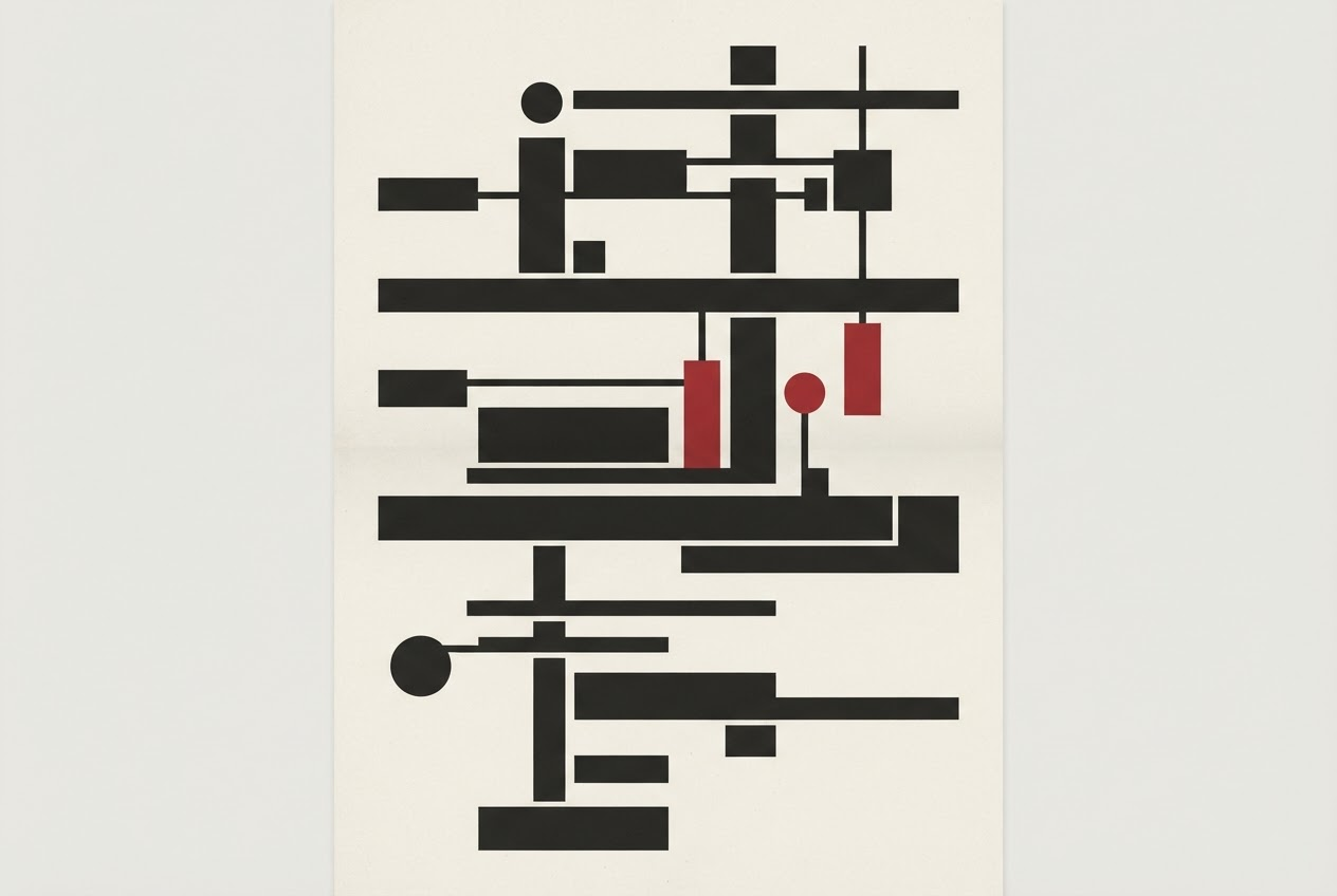 Abstract editorial illustration