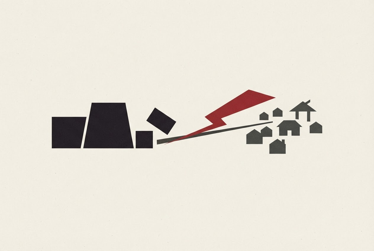 Abstract editorial illustration
