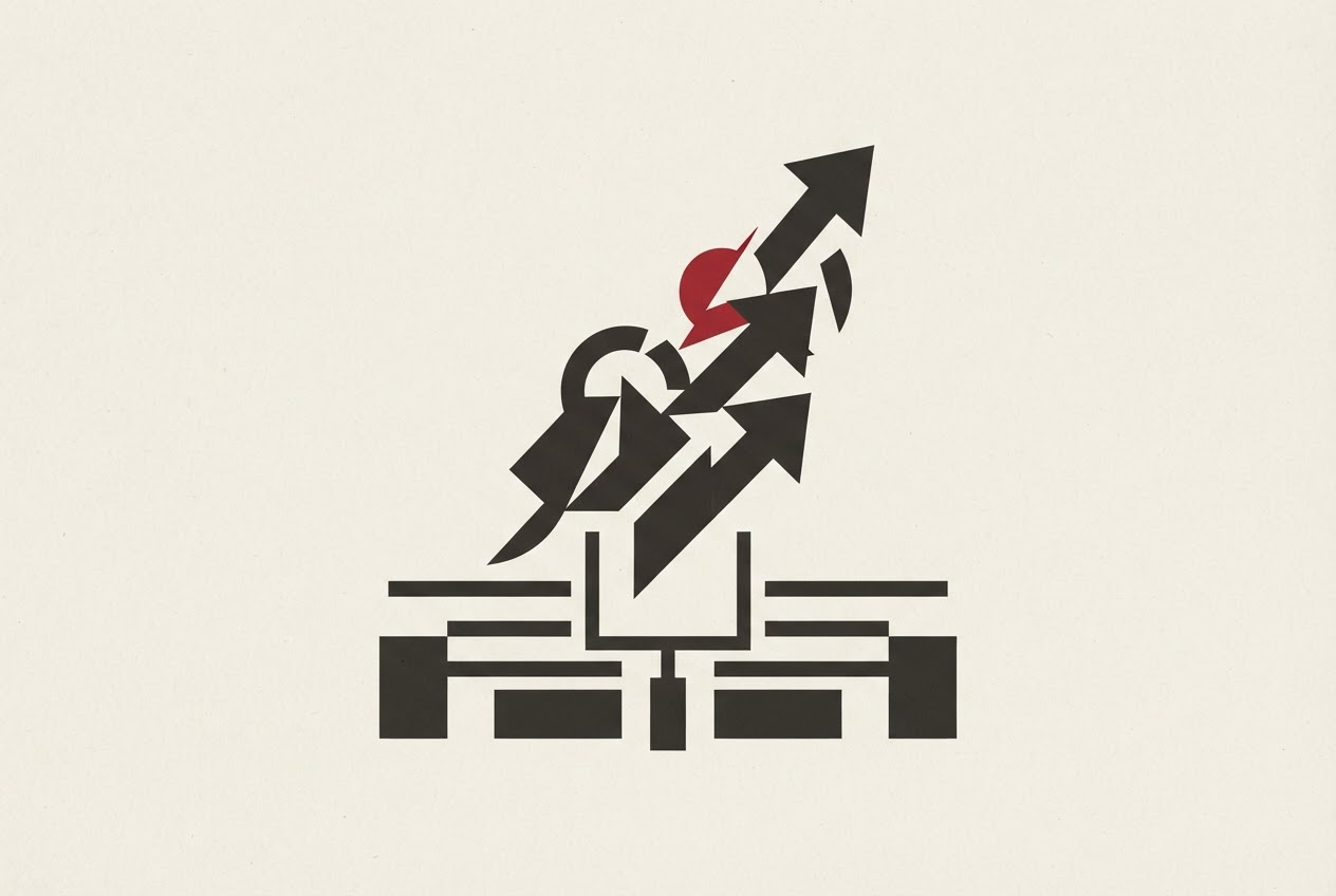 Abstract editorial illustration