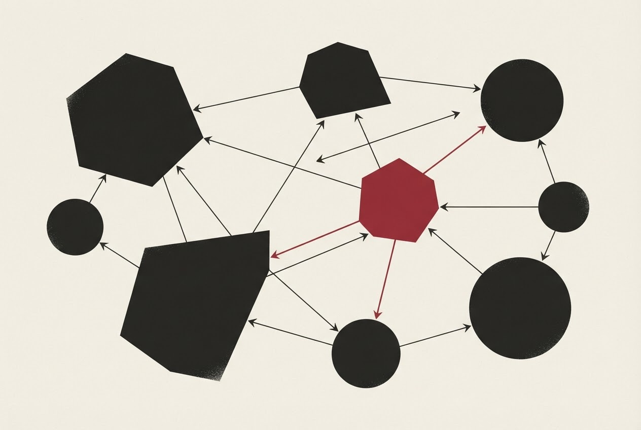 Abstract editorial illustration