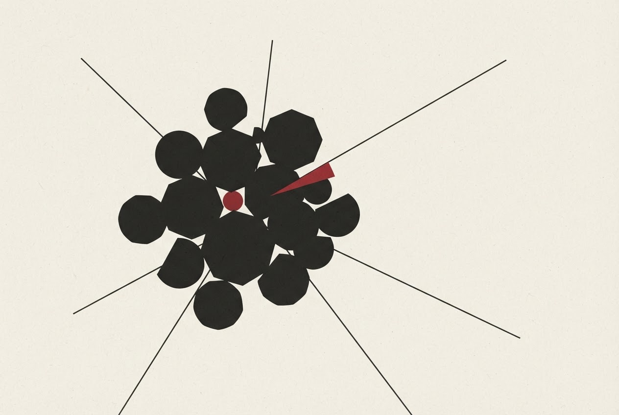 Abstract editorial illustration