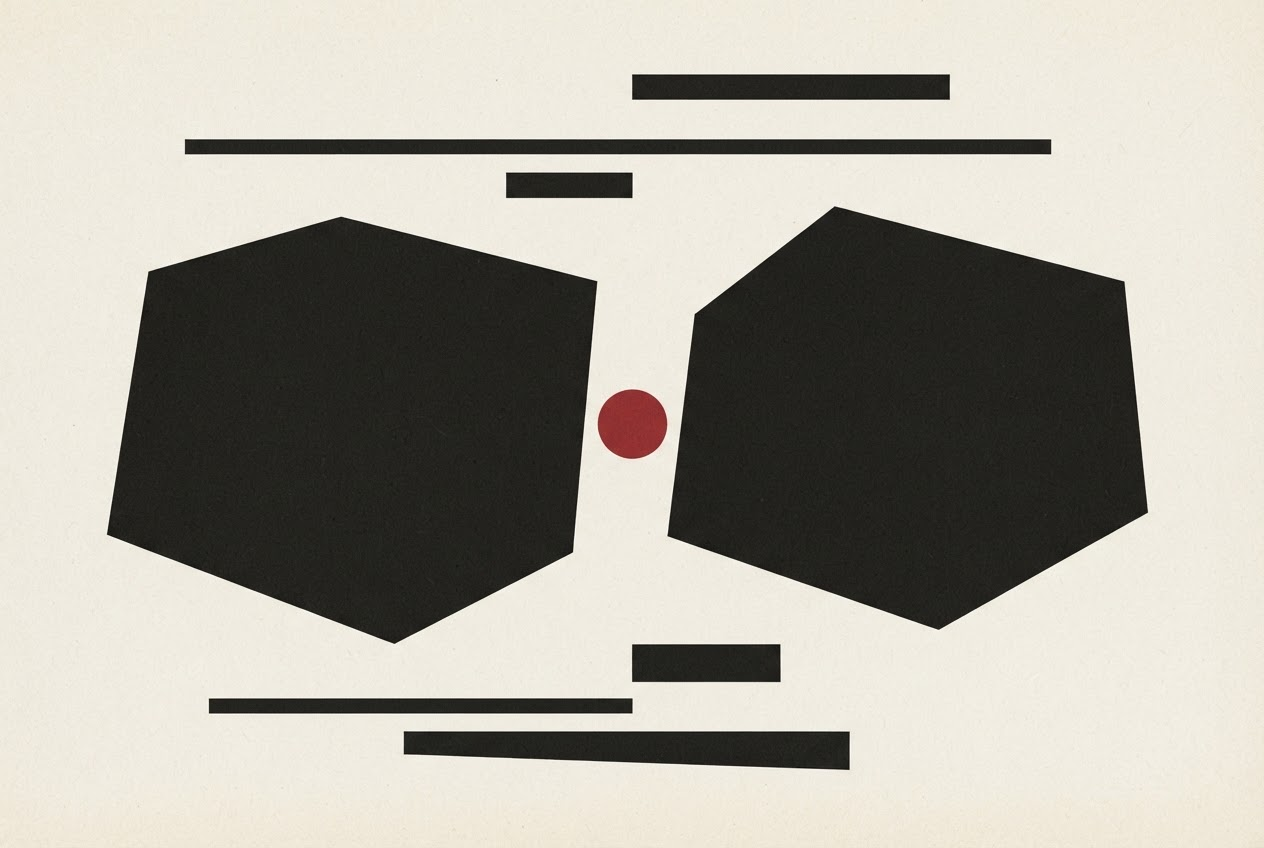 Abstract editorial illustration