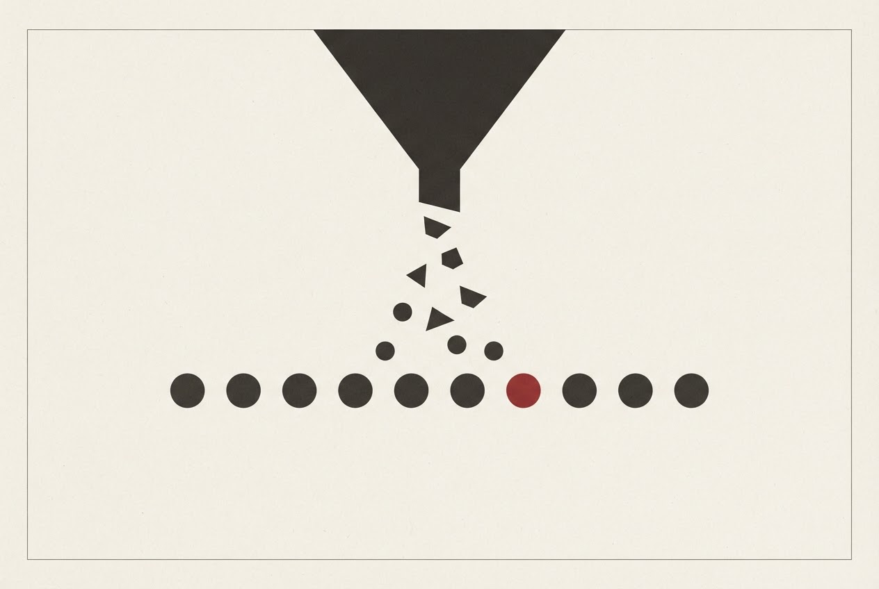 Abstract editorial illustration