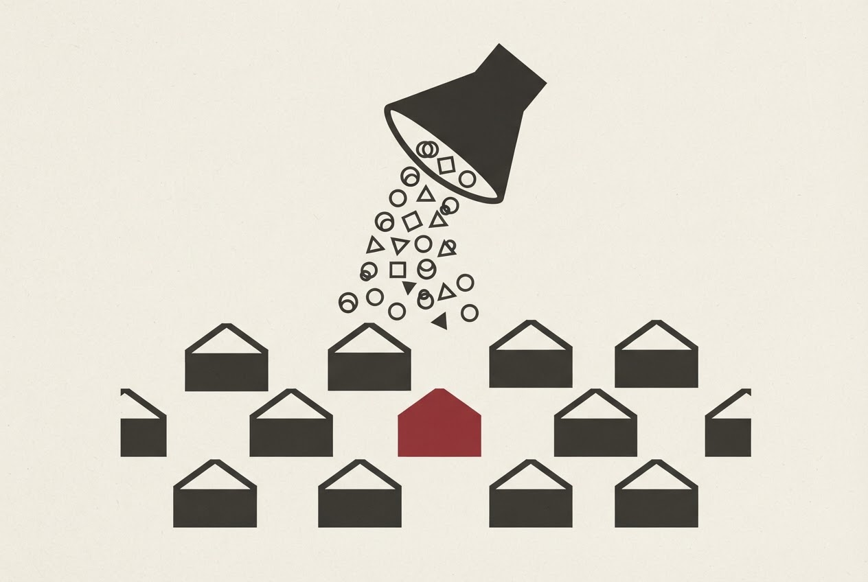 Abstract editorial illustration