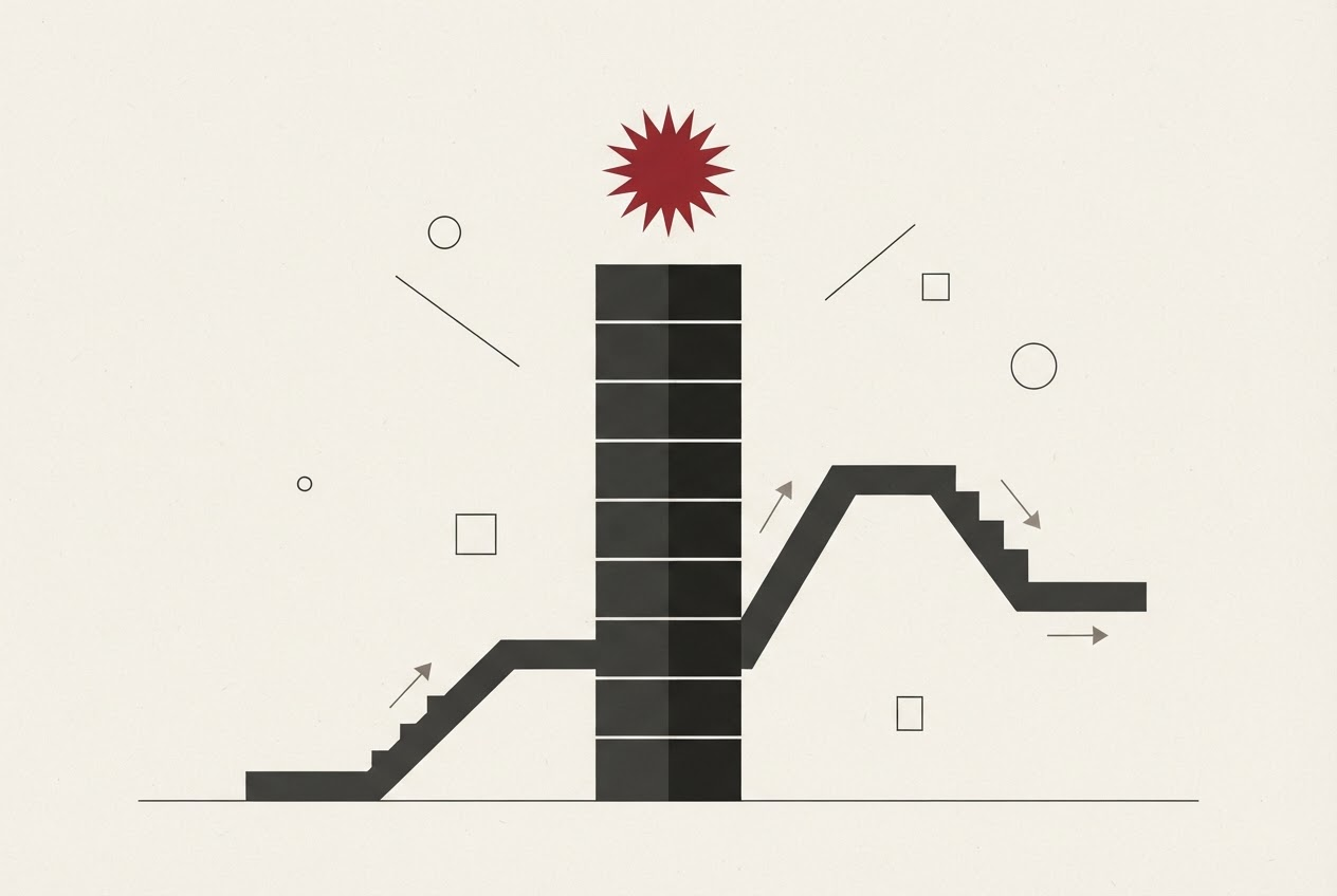 Abstract editorial illustration