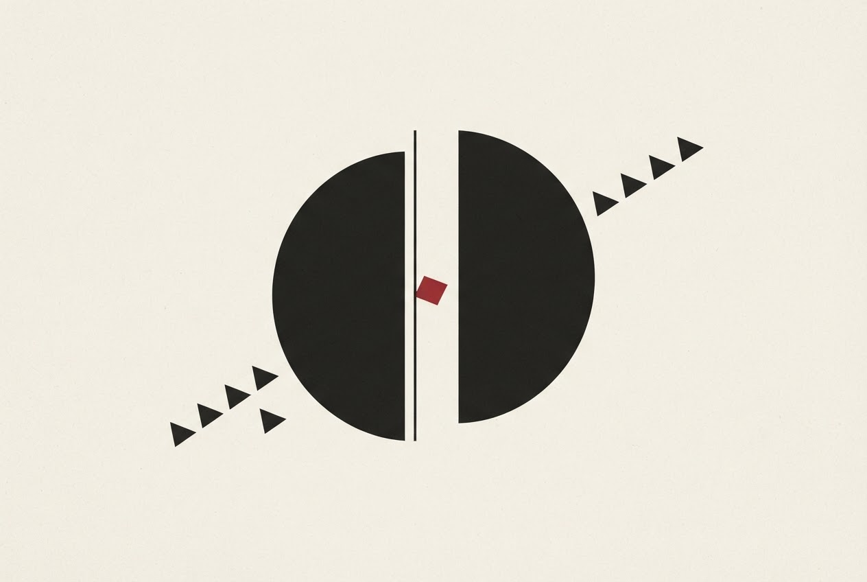 Abstract editorial illustration
