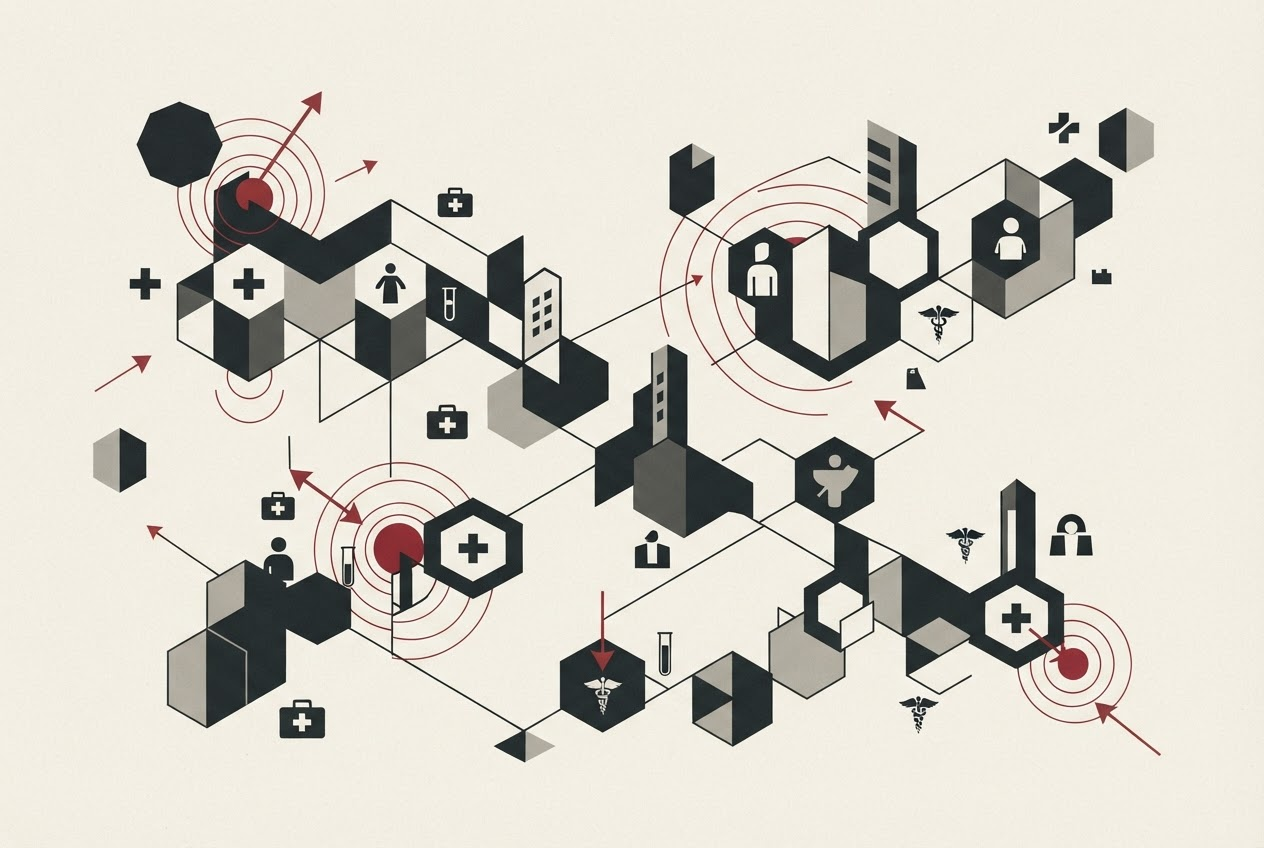 Abstract editorial illustration