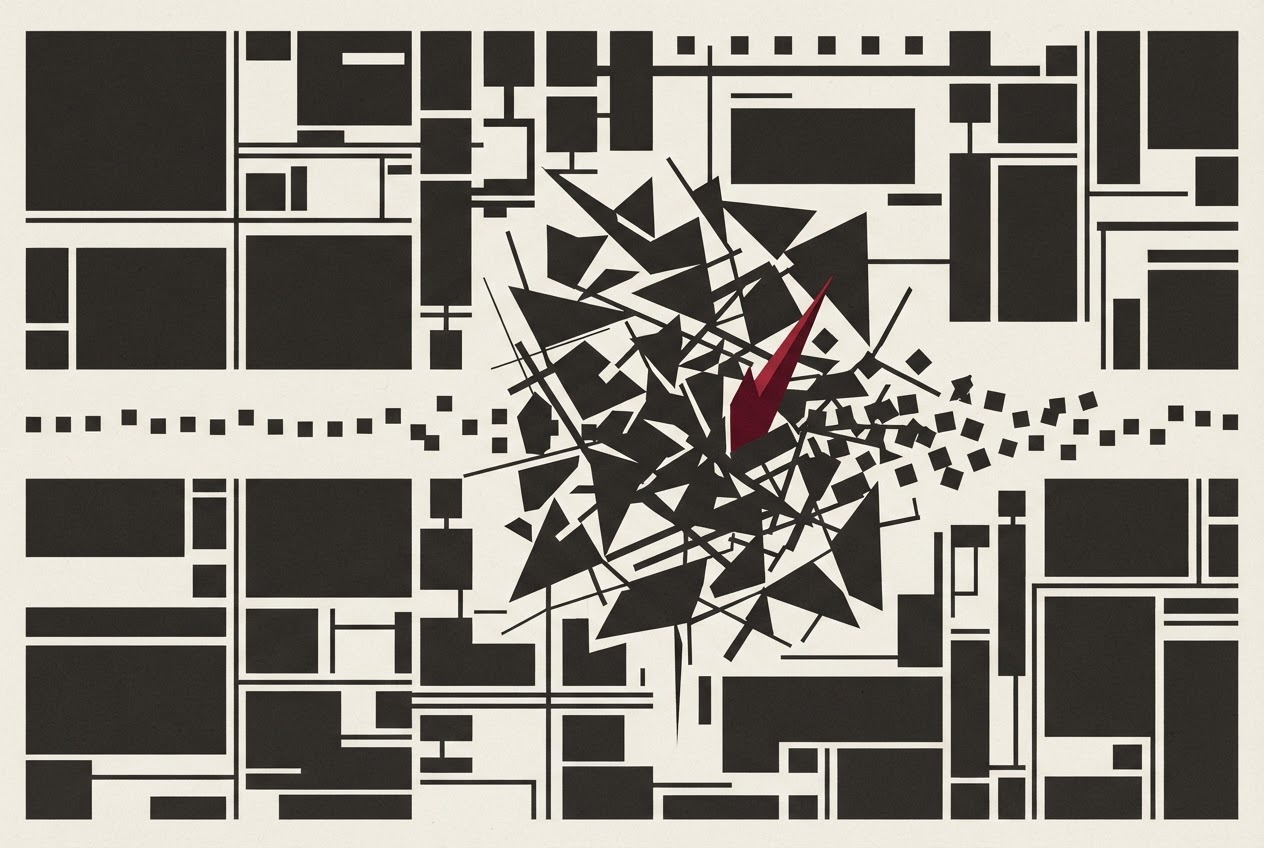 Abstract editorial illustration