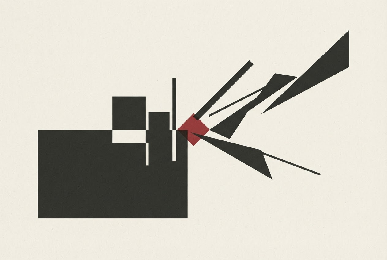 Abstract editorial illustration