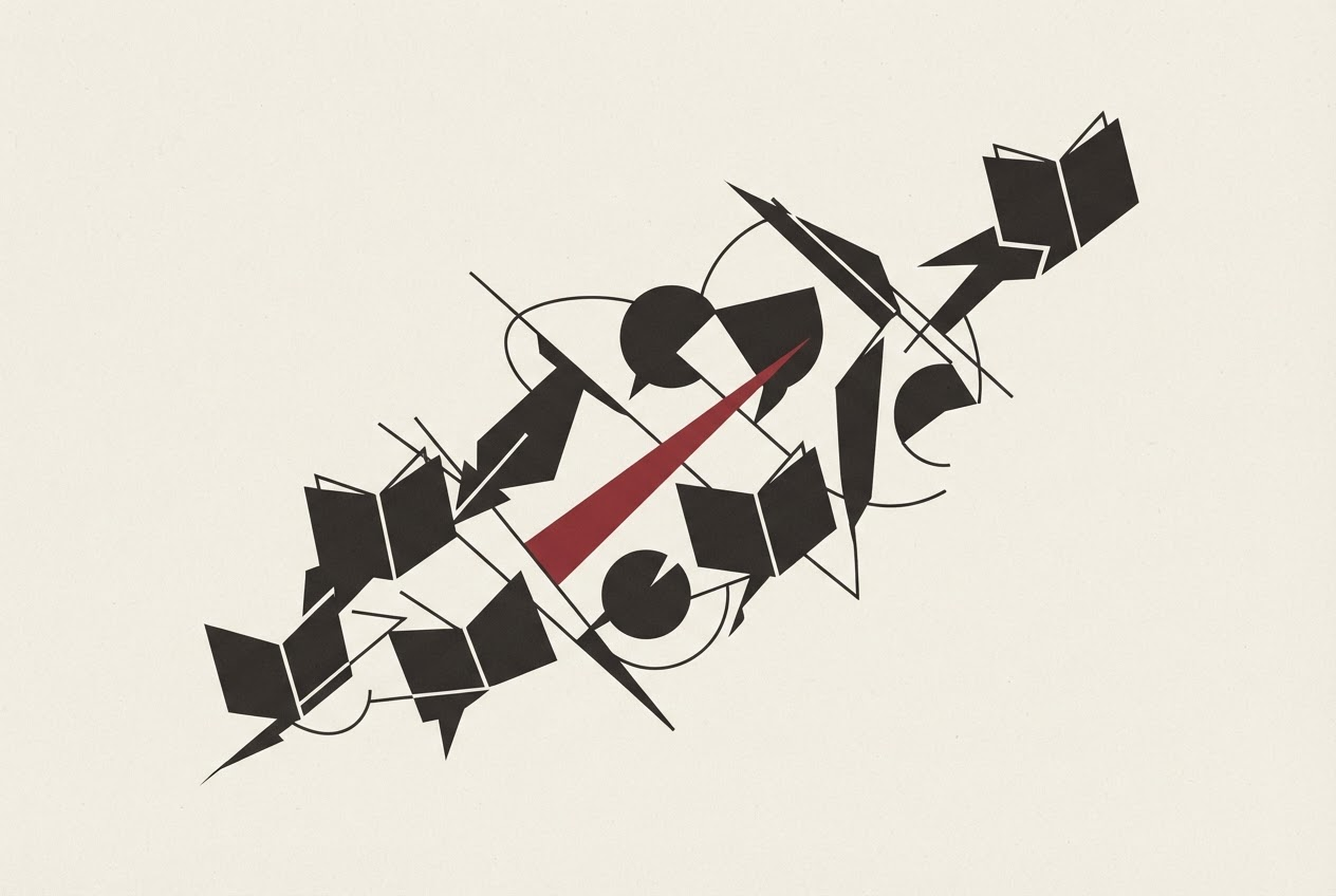 Abstract editorial illustration