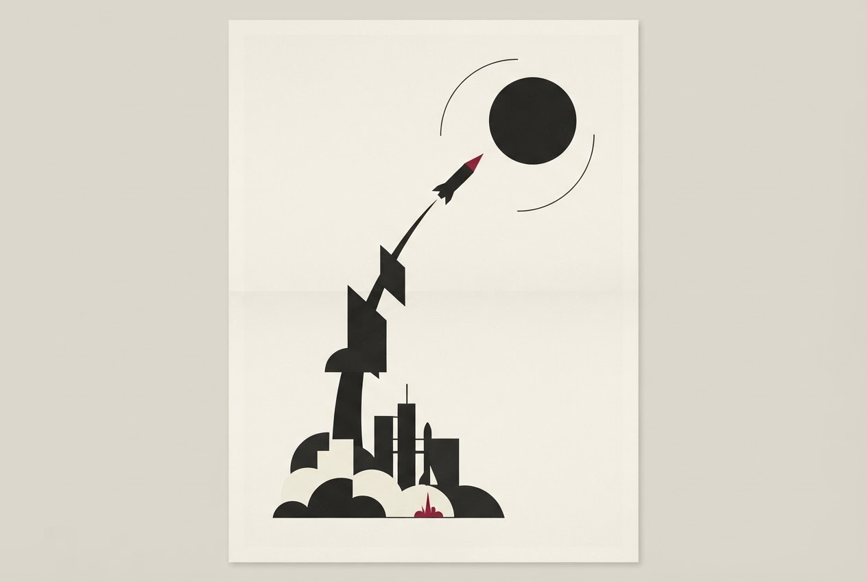 Abstract editorial illustration