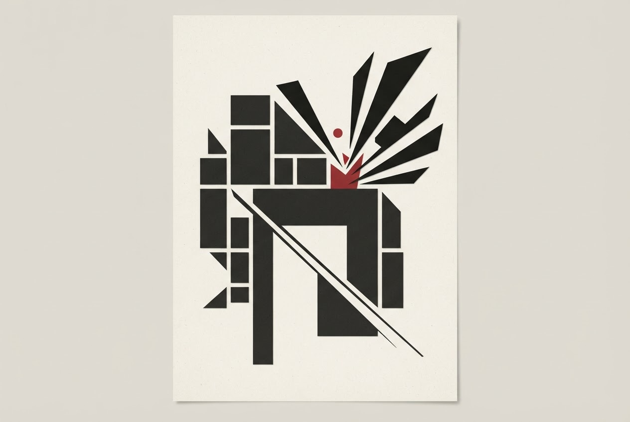 Abstract editorial illustration