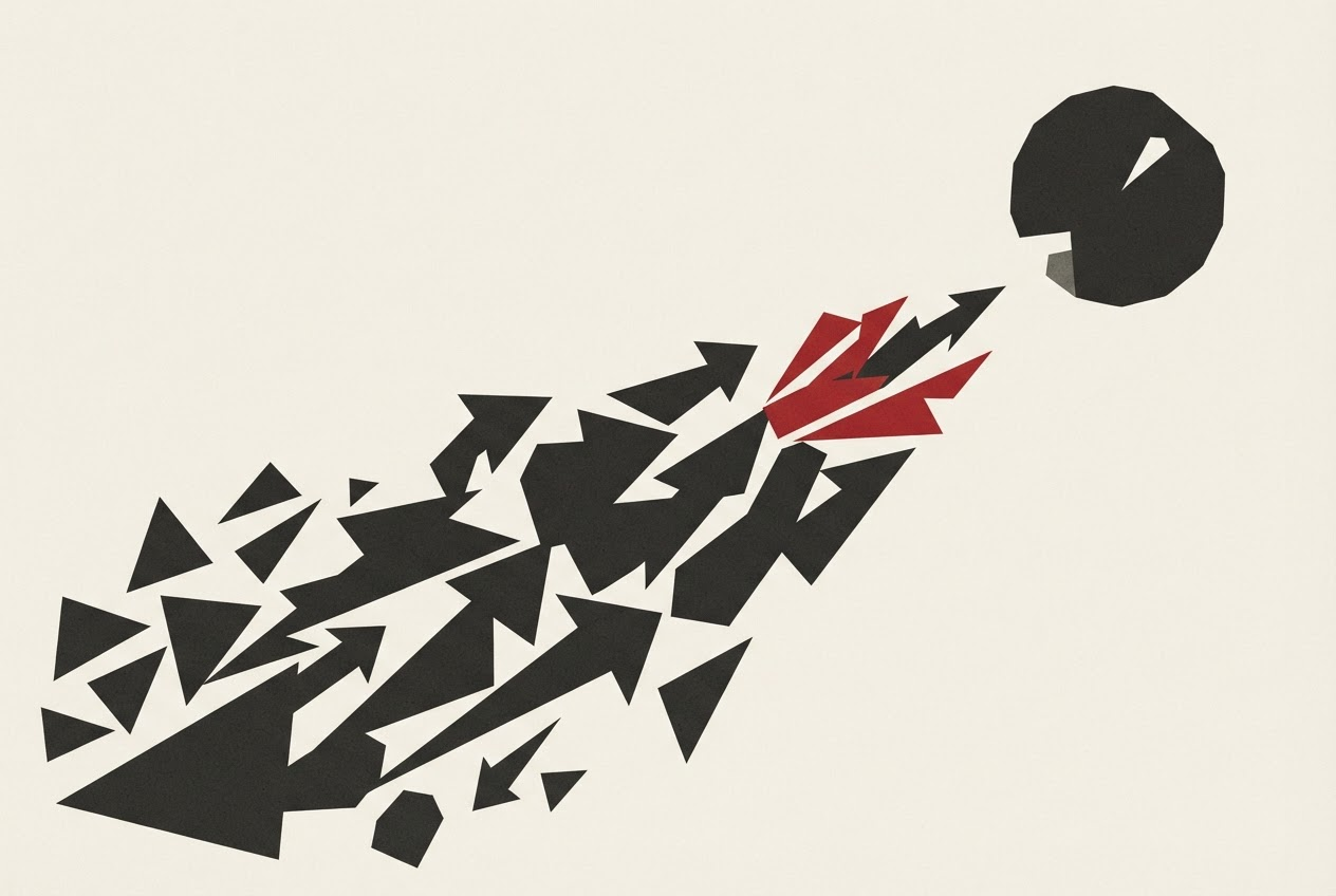 Abstract editorial illustration