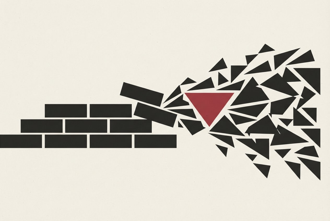 Abstract editorial illustration