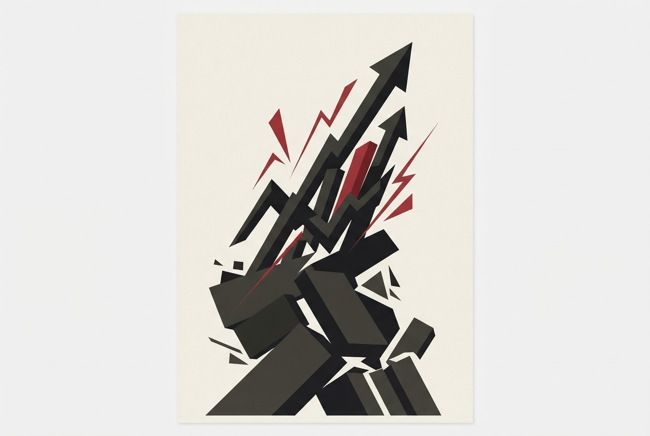 Abstract editorial illustration