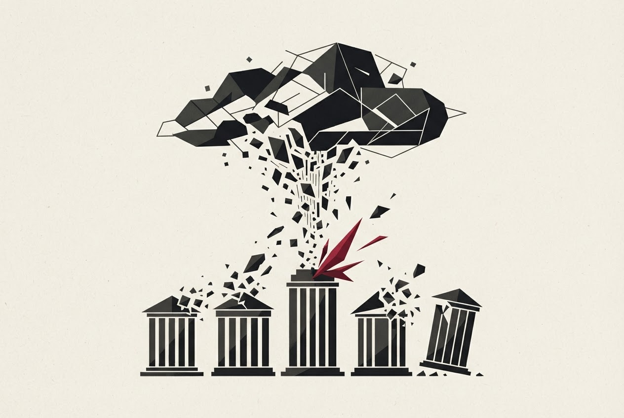 Abstract editorial illustration