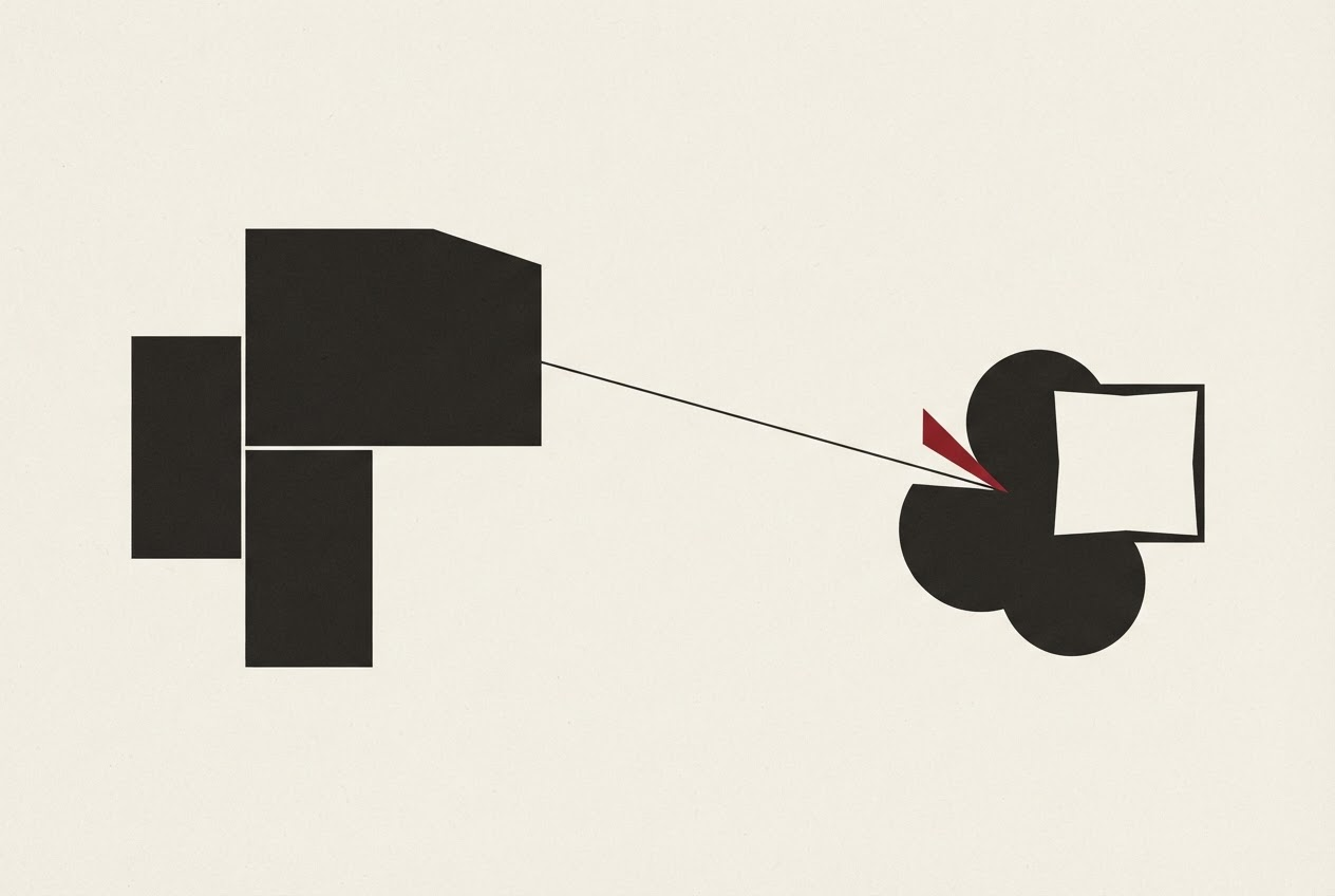 Abstract editorial illustration