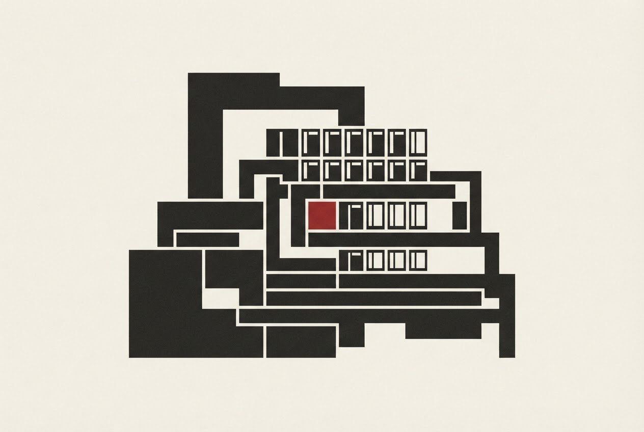 Abstract editorial illustration