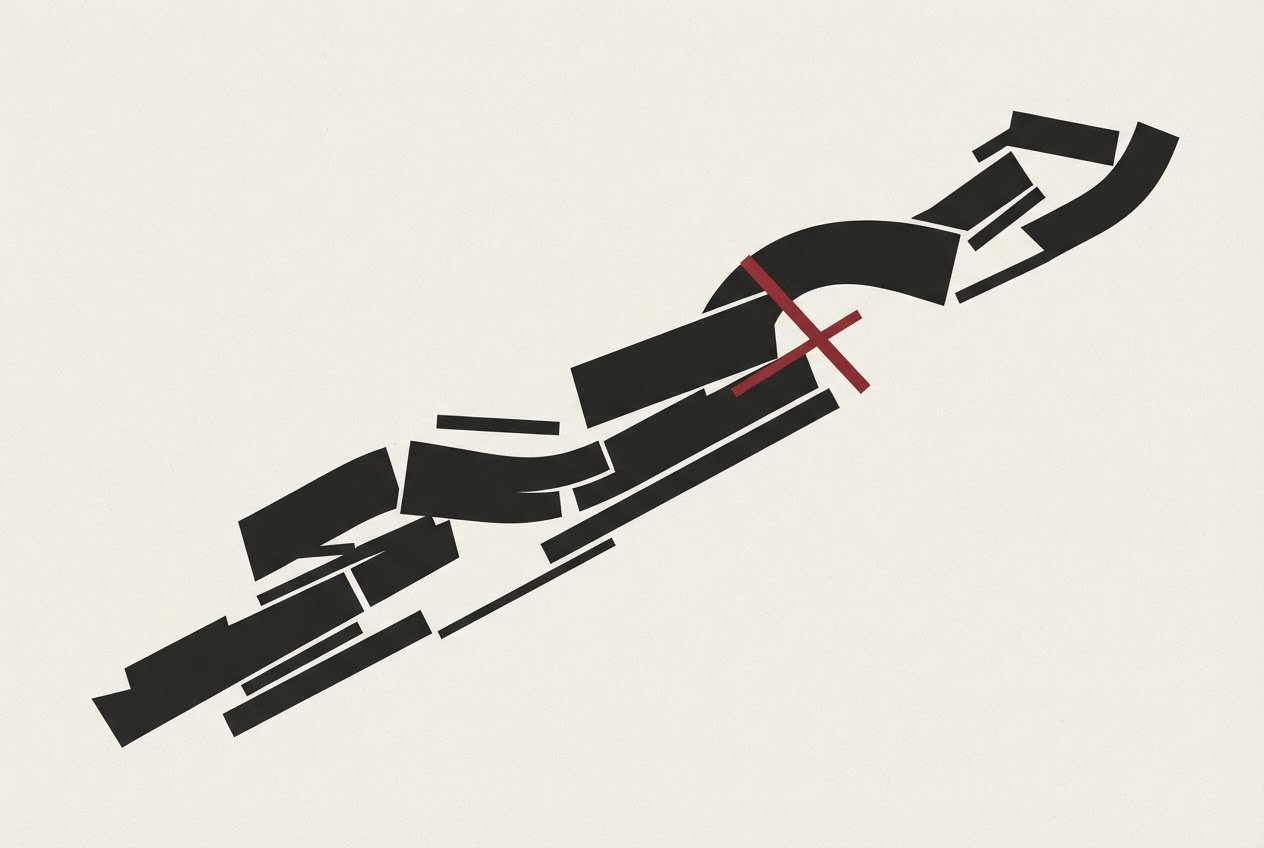 Abstract editorial illustration