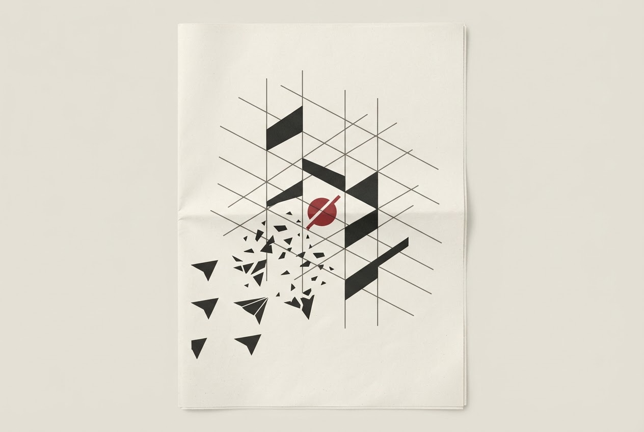 Abstract editorial illustration