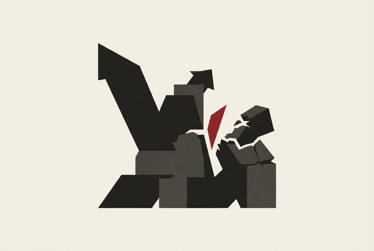 Abstract editorial illustration