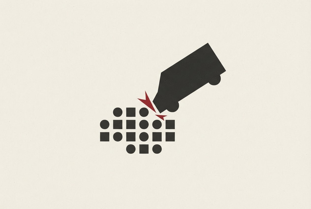 Abstract editorial illustration