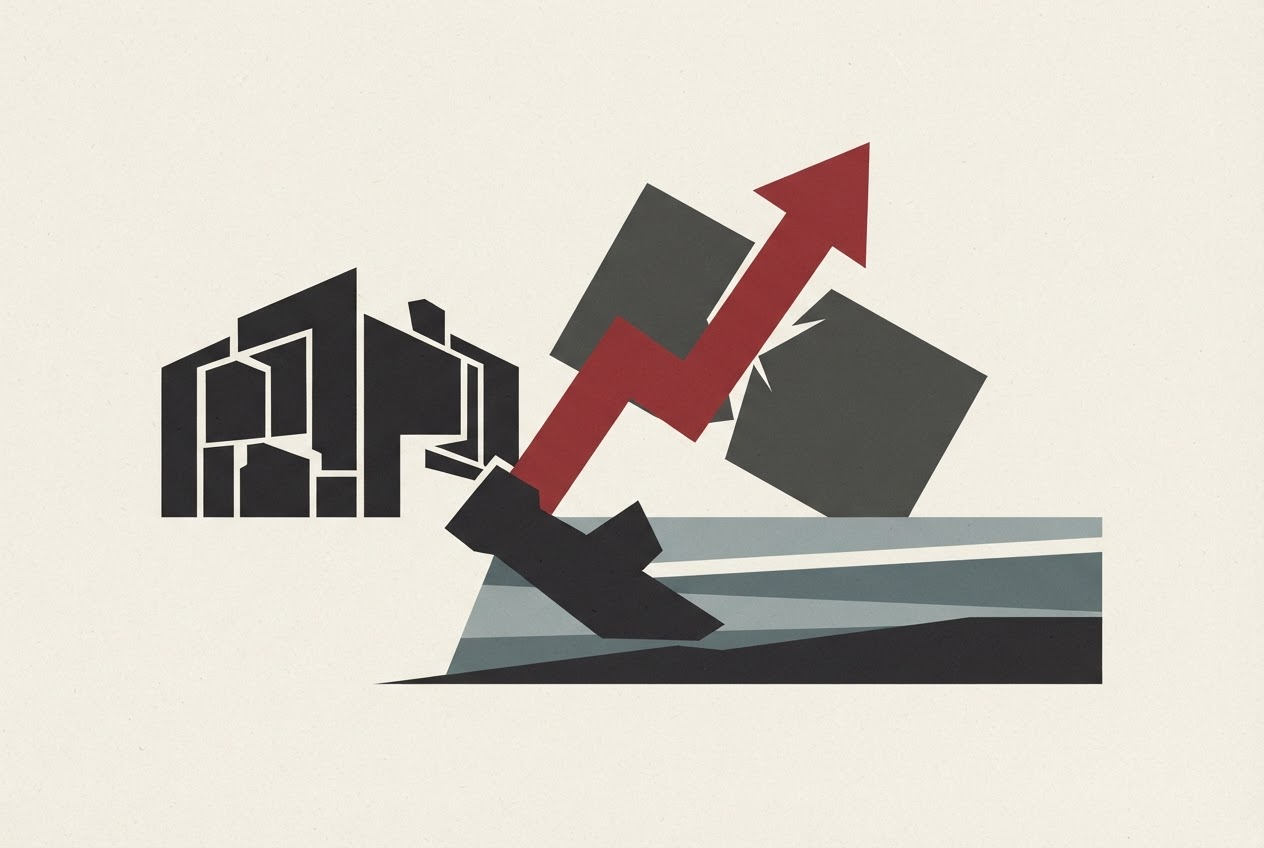 Abstract editorial illustration
