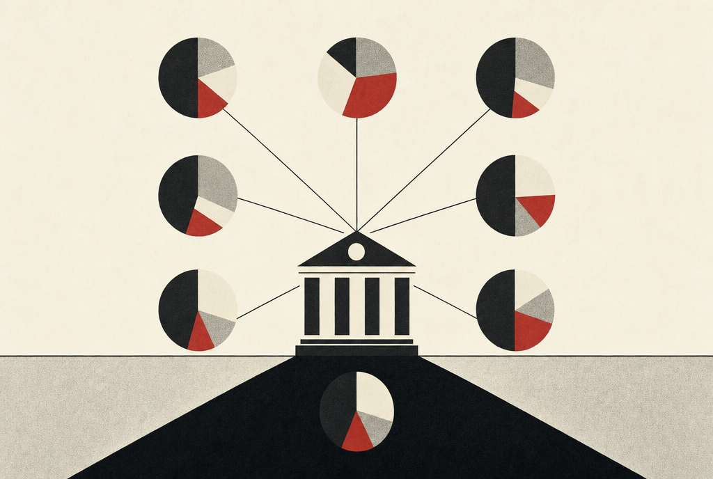 Abstract editorial illustration