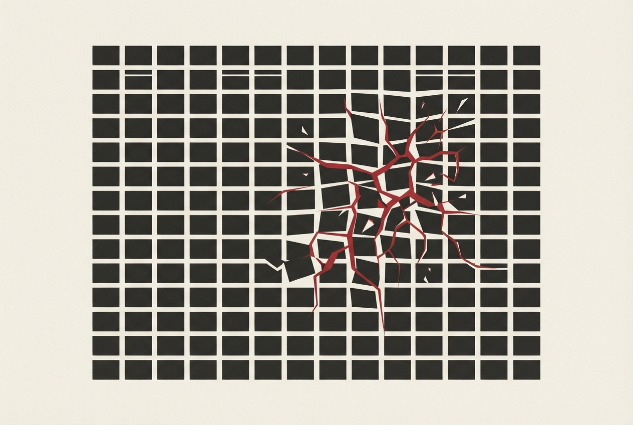 Abstract editorial illustration
